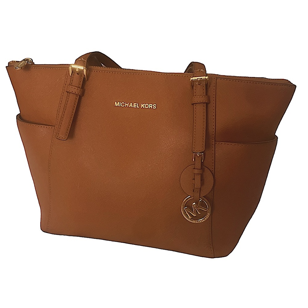 Michael Kors Brown Leather Tote Bag